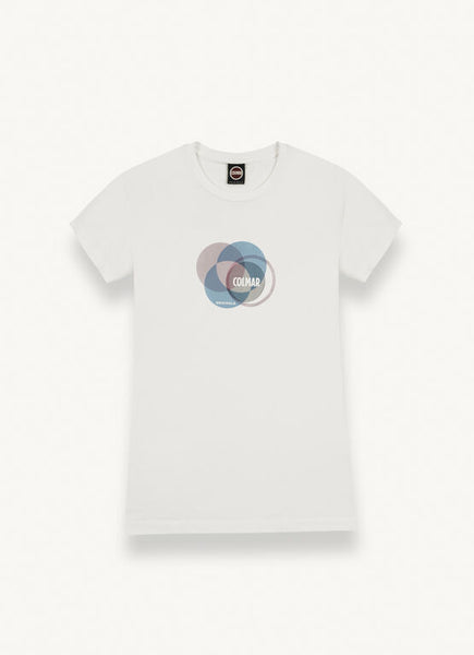 COLMAR t-shirt donna girocollo 8611 1WT SOPHISTICATED 01 BIANCO estate 2023