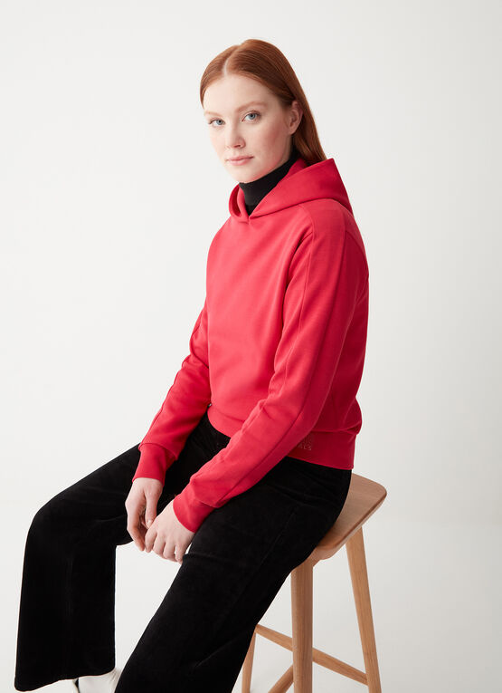 COLMAR felpa donna cappuccio jersey 9239 4XW TECHNICAL 613 FUCSIA