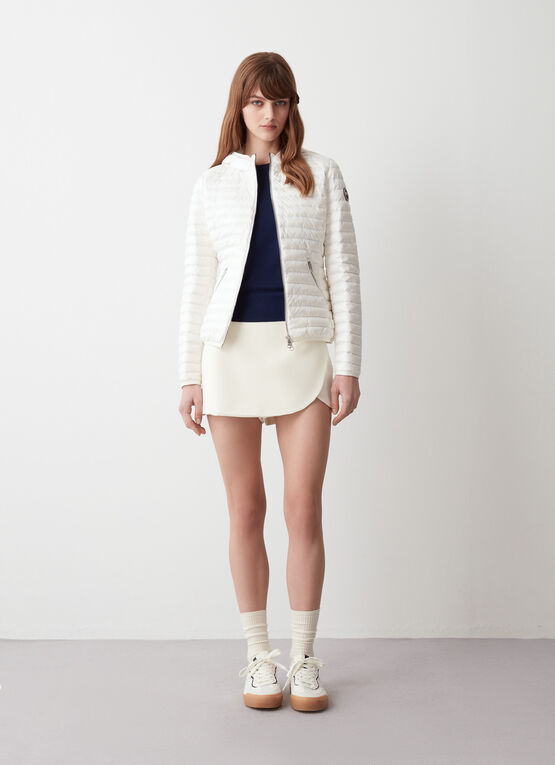 COLMAR giubbino donna slim cappuccio 2224U 9VX PUNKY 01 BIANCO estate 2025