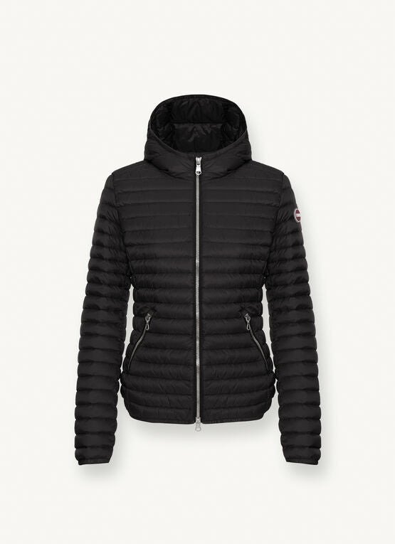 COLMAR giubbino donna slim cappuccio 2224U 9VX PUNKY 99 NERO estate 2025