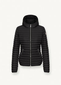 Thumbnail for COLMAR giubbino donna slim cappuccio 2224U 9VX PUNKY 99 NERO estate 2025