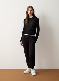 Thumbnail for COLMAR pantaloni donna felpa tuta tasche 9268 4YR WOOZY 99 NERO inverno 2024