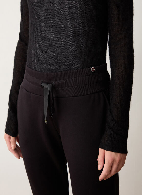 COLMAR pantaloni donna felpa tuta tasche 9268 4YR WOOZY 99 NERO inverno 2024