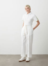 Thumbnail for COLMAR pantaloni donna lino cotone pinces vita con elastico 0699 1ZA KAPAMA 01 BIANCO estate 2025