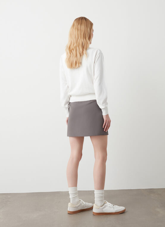 COLMAR maglione donna cotone girocollo colorblock 4389 5ZH GIFT 01 BIANCO estate 2025