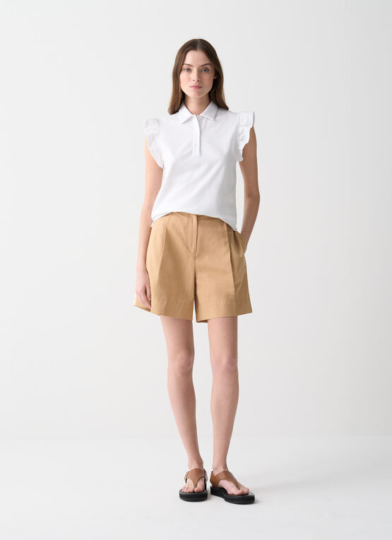 COLMAR polo donna cotone manica corta 8744 4SH MONDAY 01 BIANCO estate 2025