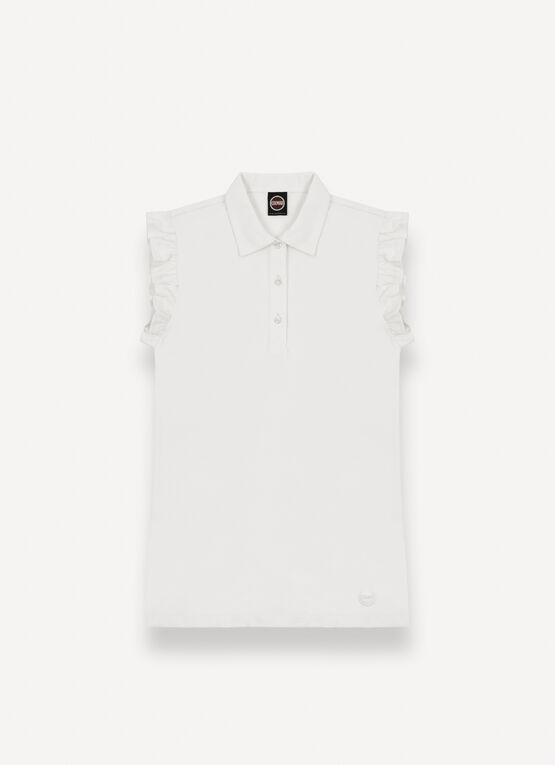 COLMAR polo donna cotone manica corta 8744 4SH MONDAY 01 BIANCO estate 2025