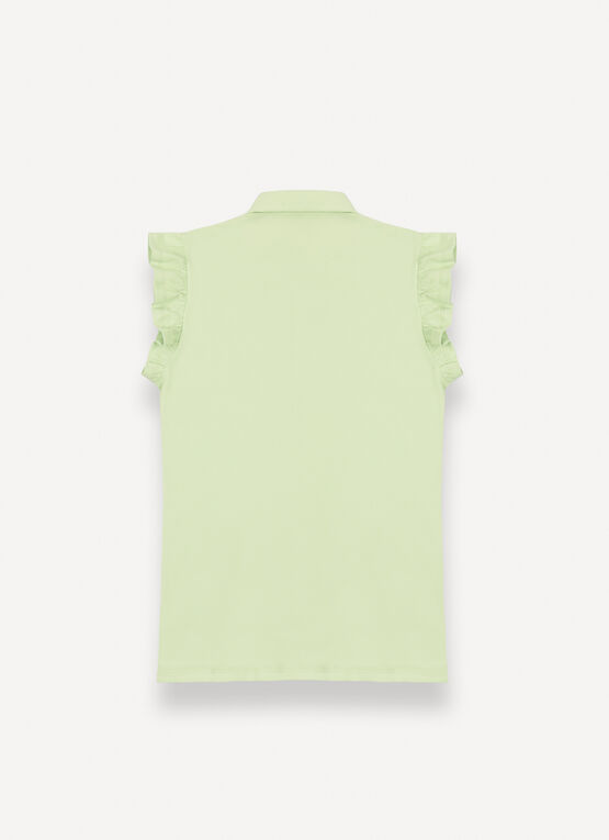 COLMAR polo donna cotone manica corta 8744 4SH MONDAY 701 VERDE LIME estate 2025