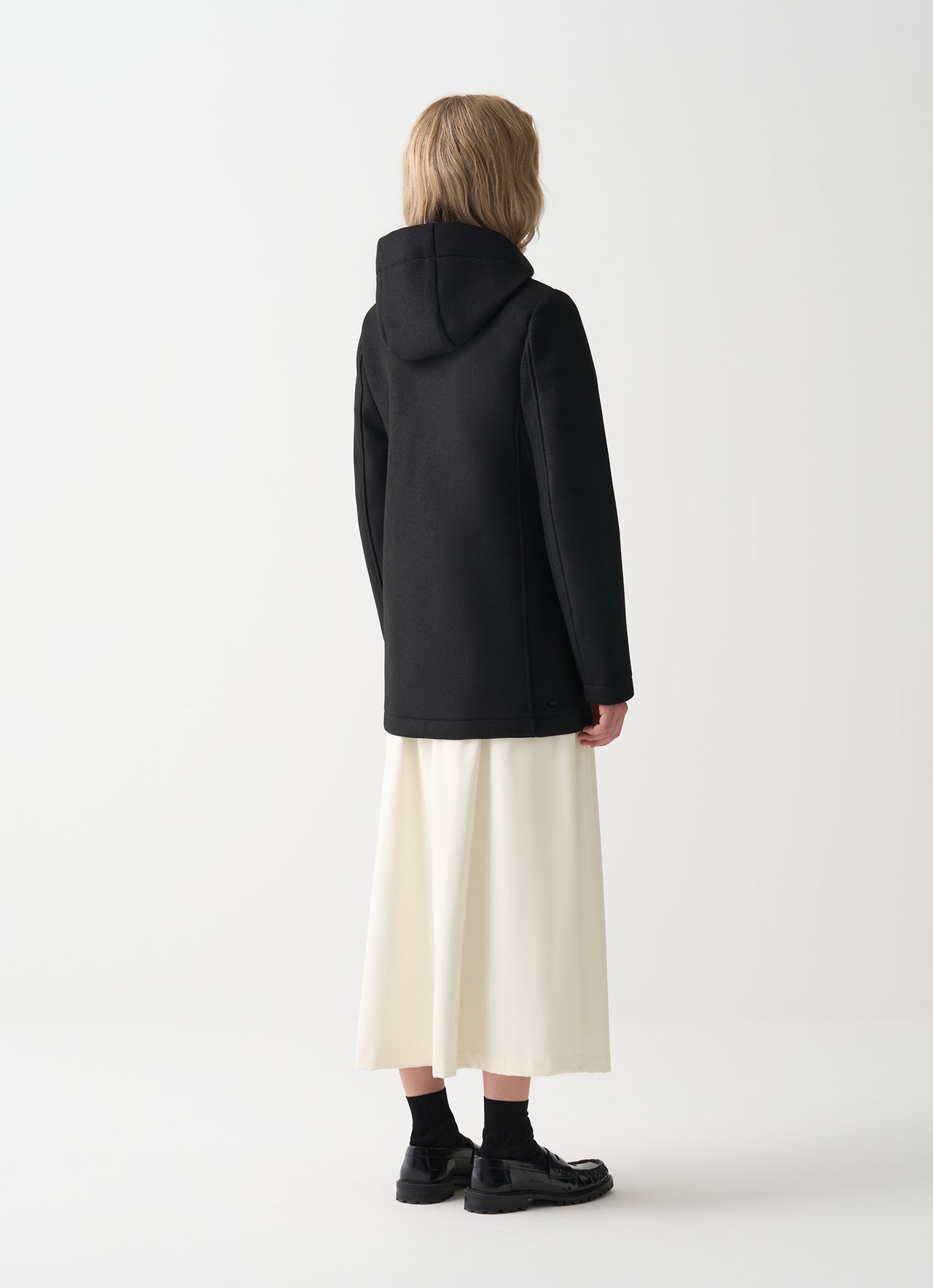 COLMAR giubbotto cappotto donna panno lana cappuccio 2048R 5ZO TASTEFUL 99 NERO inverno 2025