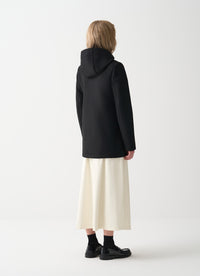 Thumbnail for COLMAR giubbotto cappotto donna panno lana cappuccio 2048R 5ZO TASTEFUL 99 NERO inverno 2025