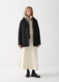 Thumbnail for COLMAR giubbotto cappotto donna panno lana cappuccio 2048R 5ZO TASTEFUL 99 NERO inverno 2025