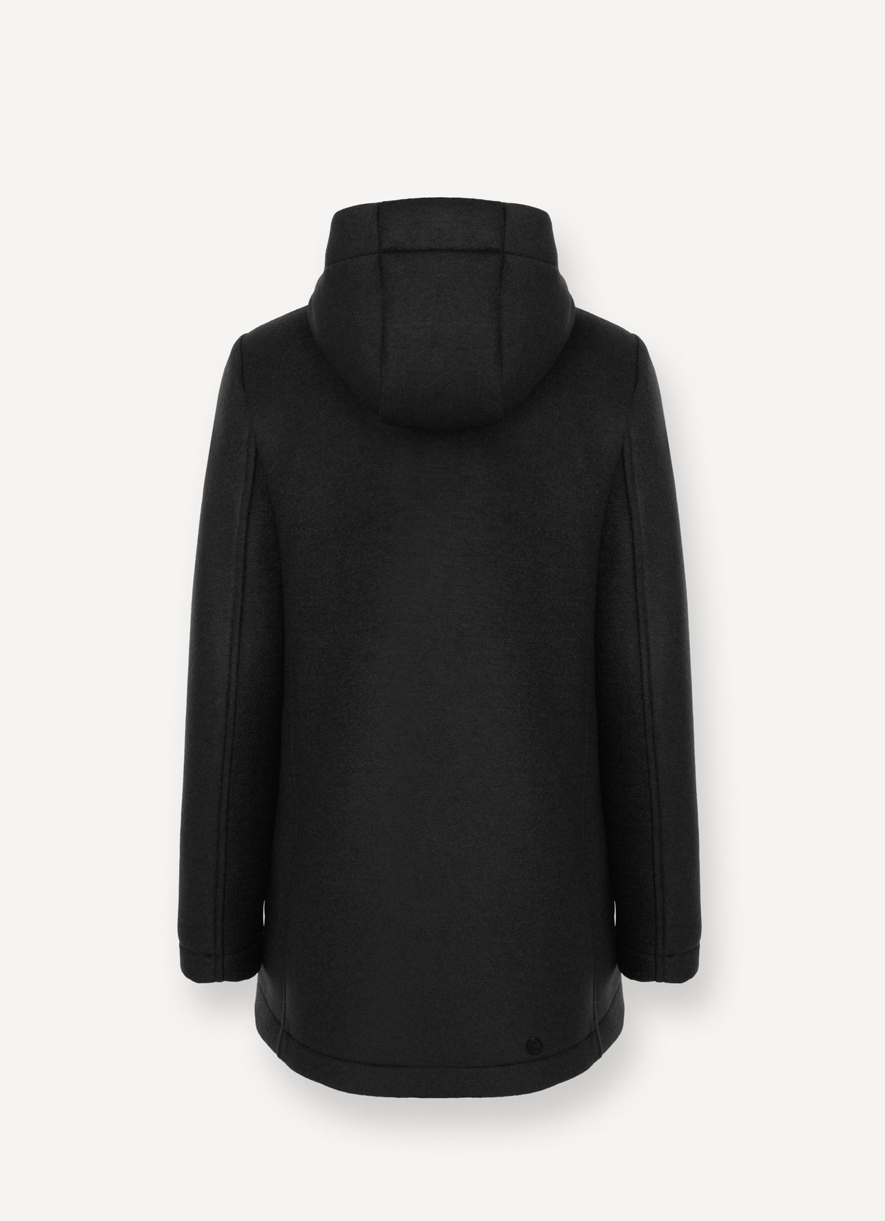 COLMAR giubbotto cappotto donna panno lana cappuccio 2048R 5ZO TASTEFUL 99 NERO inverno 2025