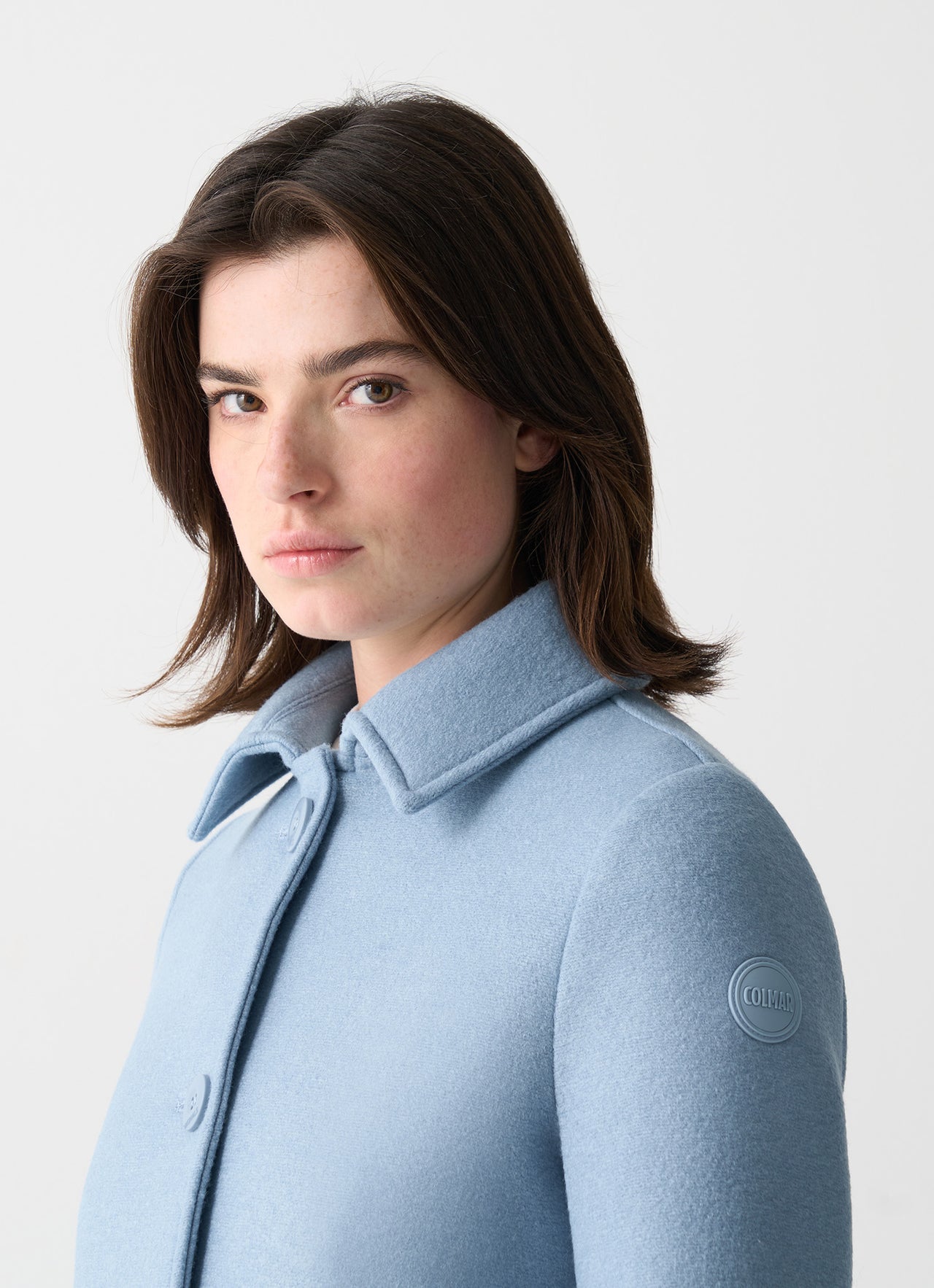 COLMAR giubbotto cappotto donna panno lana 2087 5ZO TASTEFUL 741 CELESTE inverno 2025