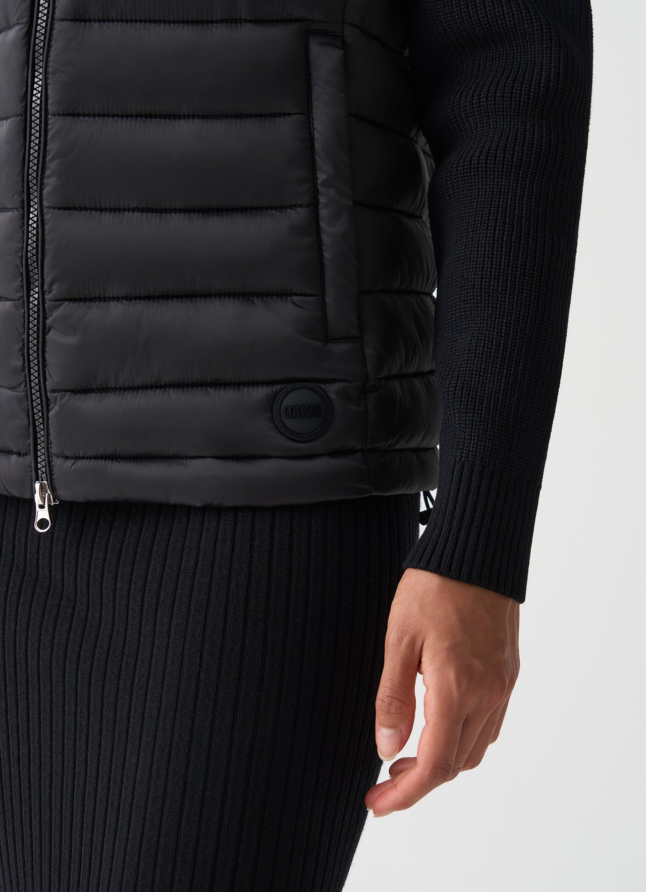 COLMAR giubbotto donna piumino cappuccio 2095 6ZP SMOKY 99 NERO inverno 2025