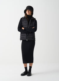 Thumbnail for COLMAR giubbotto donna piumino cappuccio 2095 6ZP SMOKY 99 NERO inverno 2025
