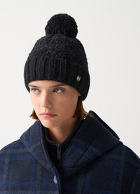 Thumbnail for COLMAR cuffia donna pompon lana 5029N 5WJ DAYLIGHT 99 NERO inverno 2025