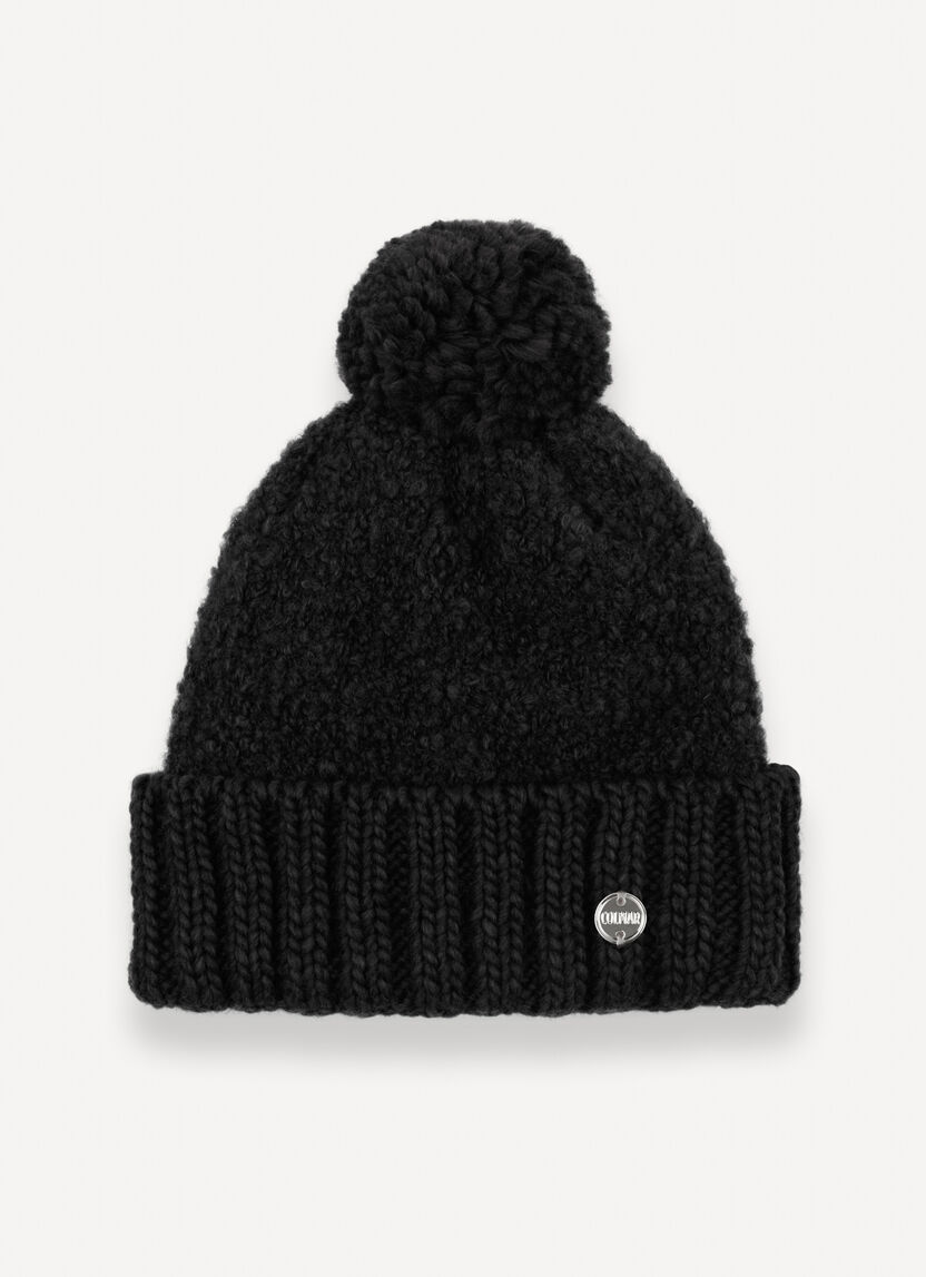 COLMAR cuffia donna pompon lana 5029N 5WJ DAYLIGHT 99 NERO inverno 2025
