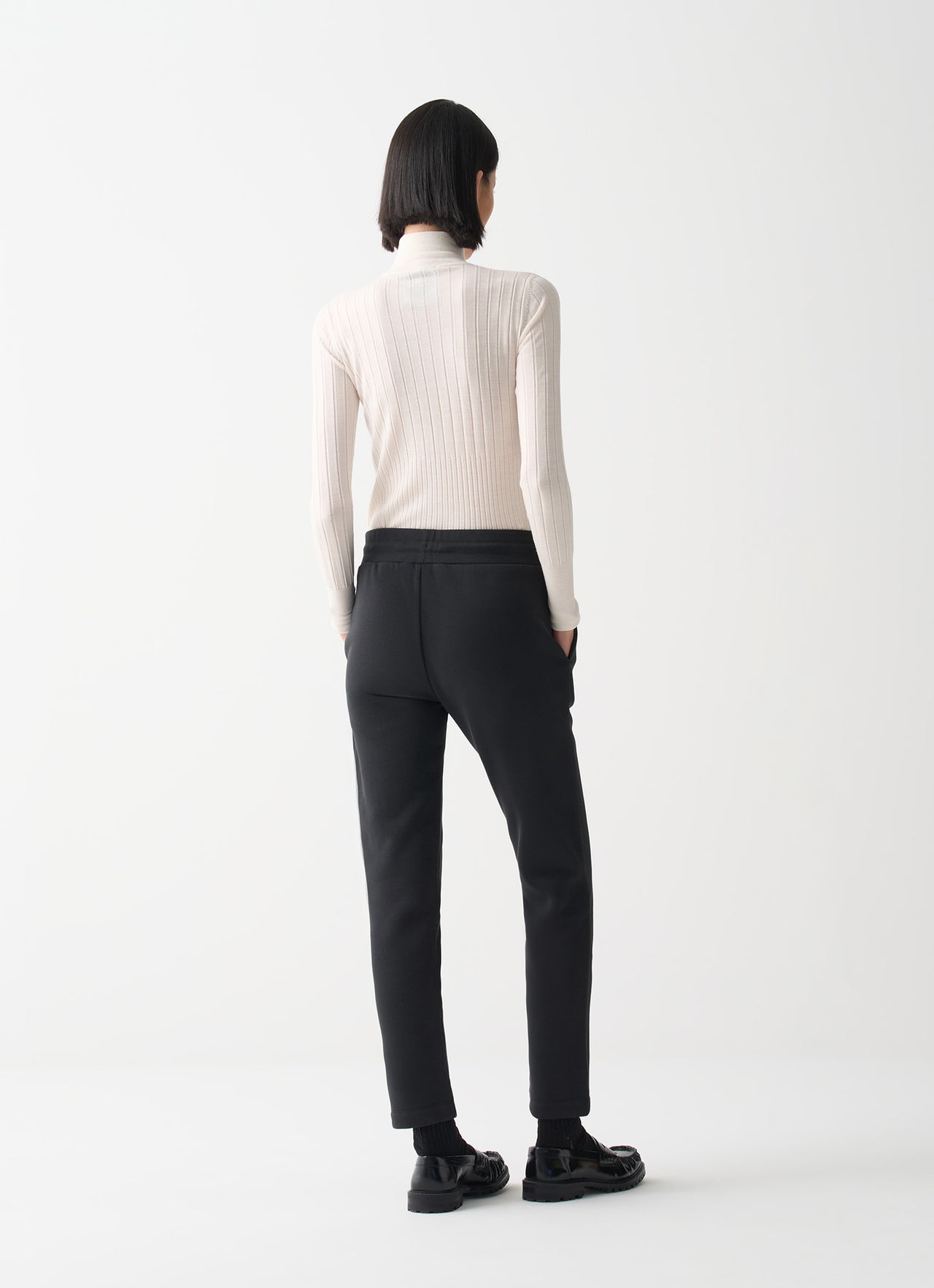 COLMAR pantaloni donna tuta felpa cotone 9258 3ZN LADYBIRD 99 NERO inverno 2025