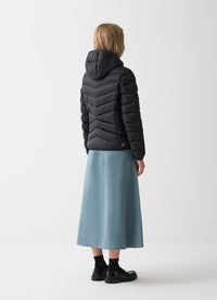 Thumbnail for COLMAR giubbotto donna piumino cappuccio 2219 2YO DELUXE 99 NERO inverno 2025