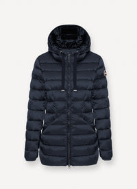 Thumbnail for COLMAR giubbotto donna piumino cappuccio copri giacca 2226 2YO DELUXE 68 BLU inverno 2025