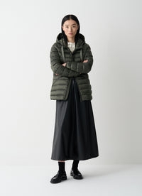 Thumbnail for COLMAR giubbotto donna piumino cappuccio copri giacca 2226 2YO DELUXE 98 VERDE inverno 2025