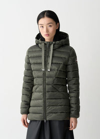 Thumbnail for COLMAR giubbotto donna piumino cappuccio copri giacca 2226 2YO DELUXE 98 VERDE inverno 2025