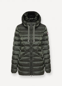Thumbnail for COLMAR giubbotto donna piumino cappuccio copri giacca 2226 2YO DELUXE 98 VERDE inverno 2025