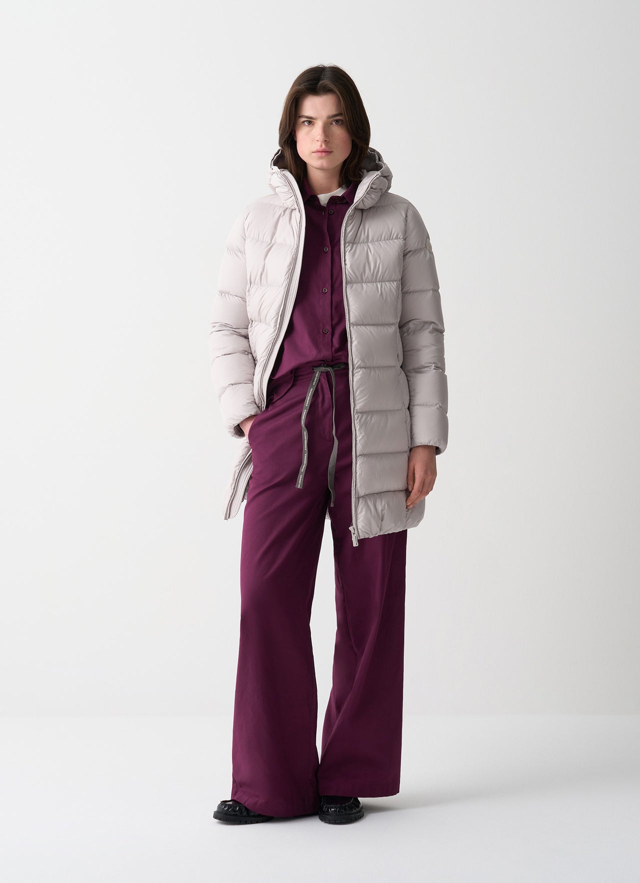 COLMAR giubbotto donna piumino cappuccio lungo 2243 2XX CAPTION 06 BEIGE inverno 2025