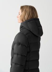 Thumbnail for COLMAR giubbotto donna piumino cappuccio lungo 2243 2XX CAPTION 99 NERO inverno 2025