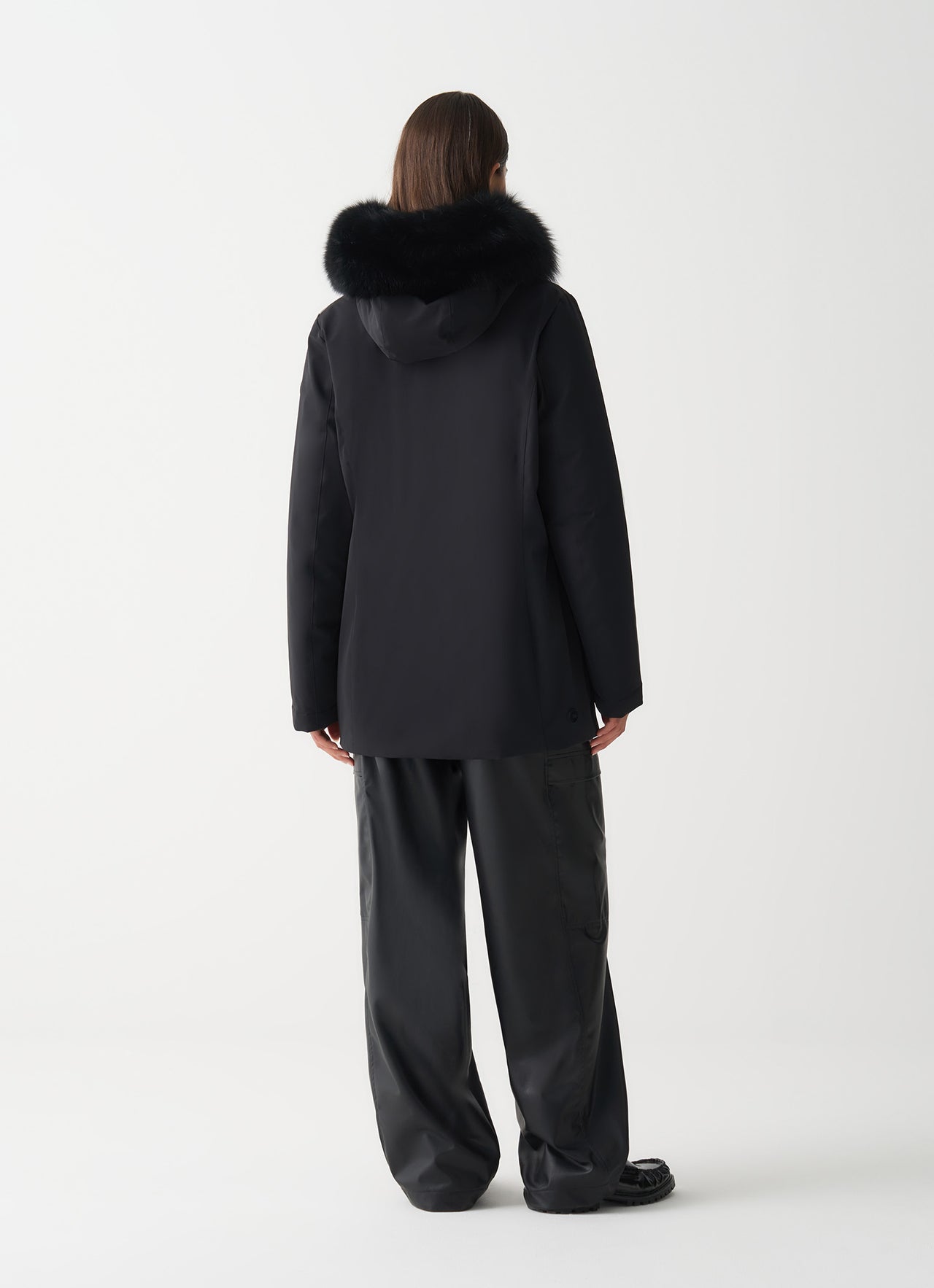 COLMAR giubbotto donna cappuccio stretch piuma 2267E 4ZL DURABILITY 99 NERO inverno 2025