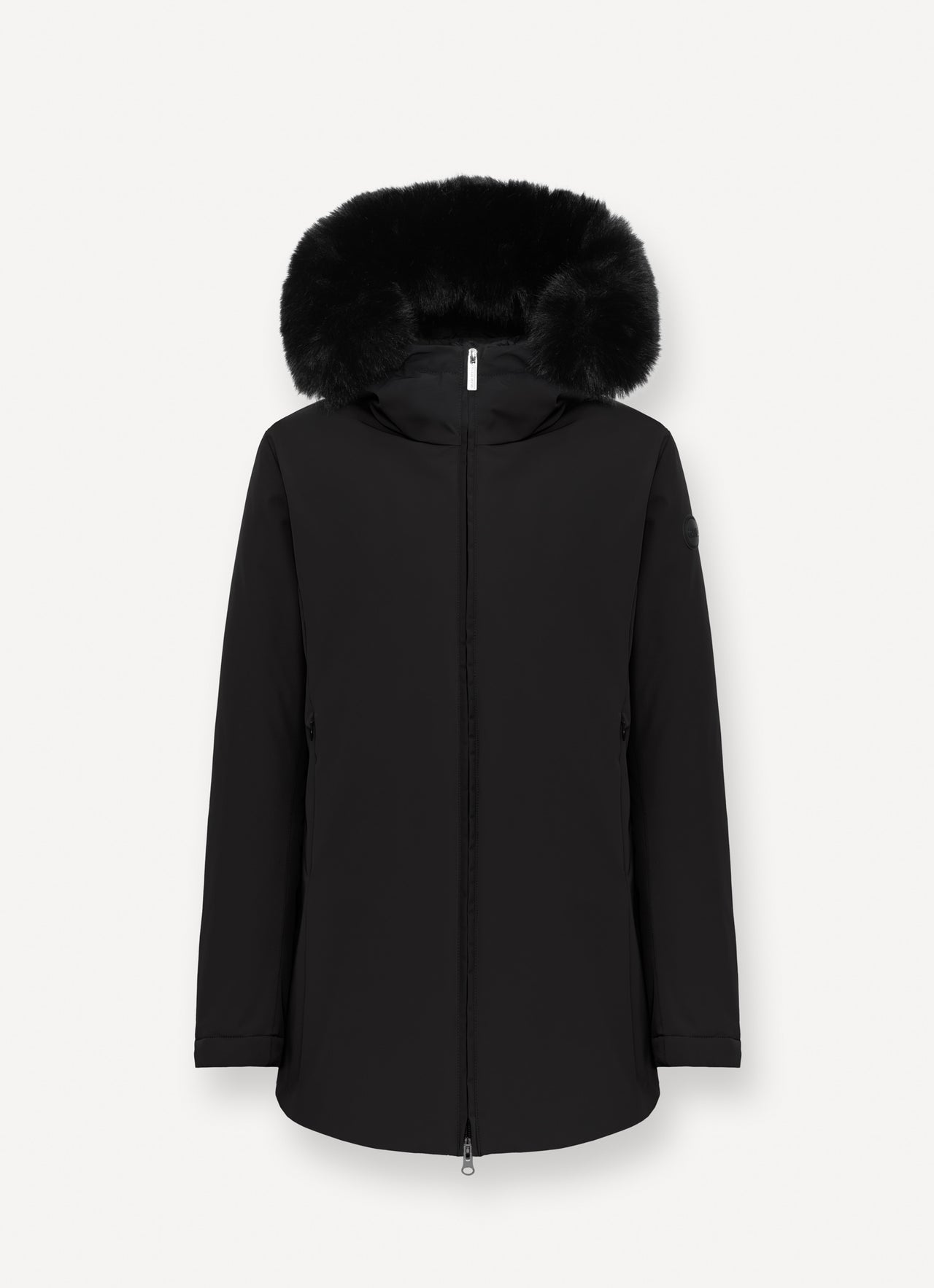 COLMAR giubbotto donna cappuccio stretch piuma 2267E 4ZL DURABILITY 99 NERO inverno 2025