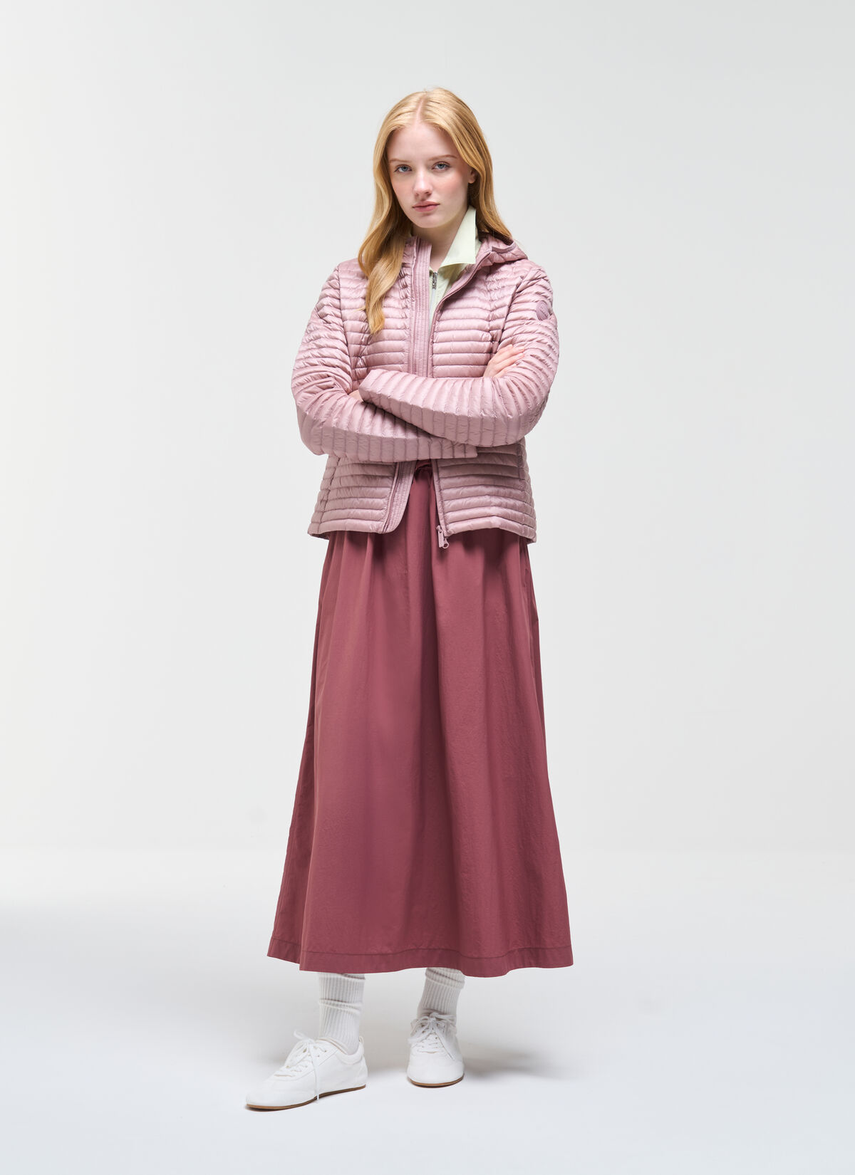 COLMAR giubbino donna slim cappuccio ultraleggero piuma 2228 9VX PUNKY 756 ROSA estate 2026