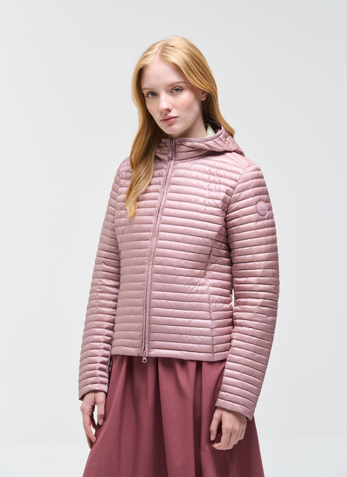 COLMAR giubbino donna slim cappuccio ultraleggero piuma 2228 9VX PUNKY 756 ROSA estate 2026