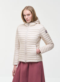 Thumbnail for COLMAR giubbino donna slim cappuccio piuma 2213 9VX PUNKY 219 BEIGE estate 2026