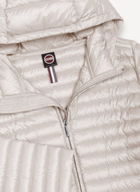 Thumbnail for COLMAR giubbino donna slim cappuccio piuma 2213 9VX PUNKY 219 BEIGE estate 2026