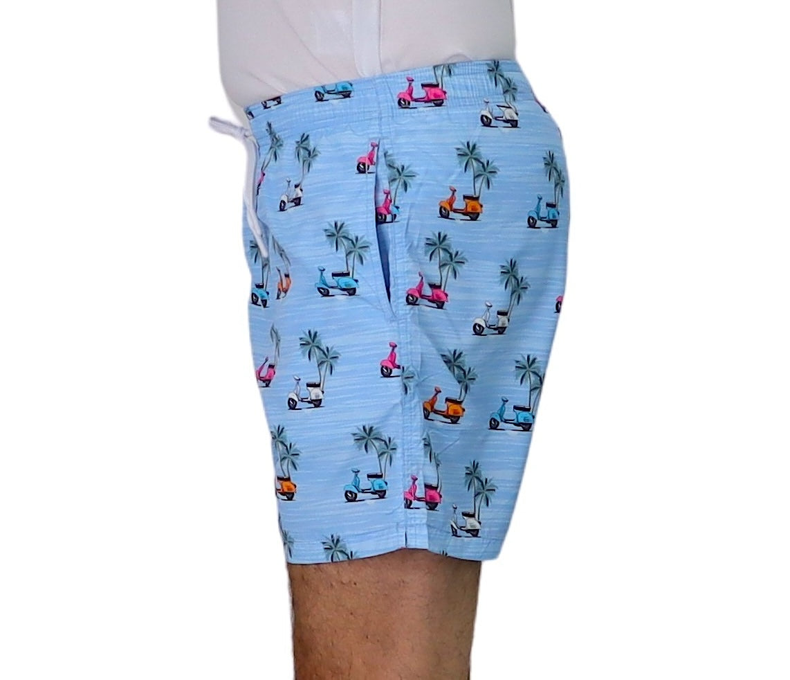 ALLEY DOCKS boxer costume mare uomo fantasia AU26S12BW PL403 CELESTE estate 2026