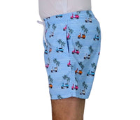 Thumbnail for ALLEY DOCKS boxer costume mare uomo fantasia AU26S12BW PL403 CELESTE estate 2026