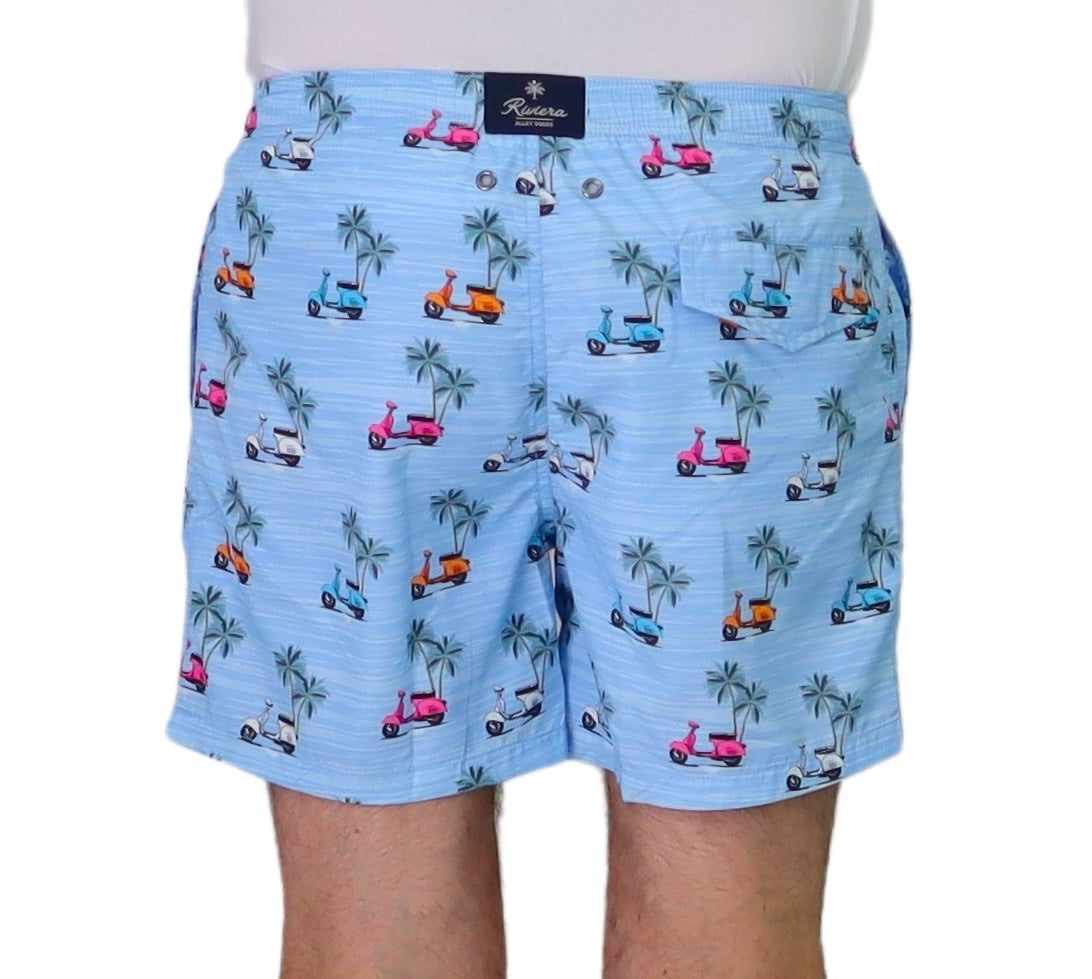 ALLEY DOCKS boxer costume mare uomo fantasia AU26S12BW PL403 CELESTE estate 2026