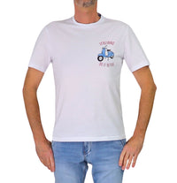 Thumbnail for ALLEY DOCKS t-shirt uomo girocollo stampa vespa cotone AU26S12TG VESPA BIANCO estate 2026