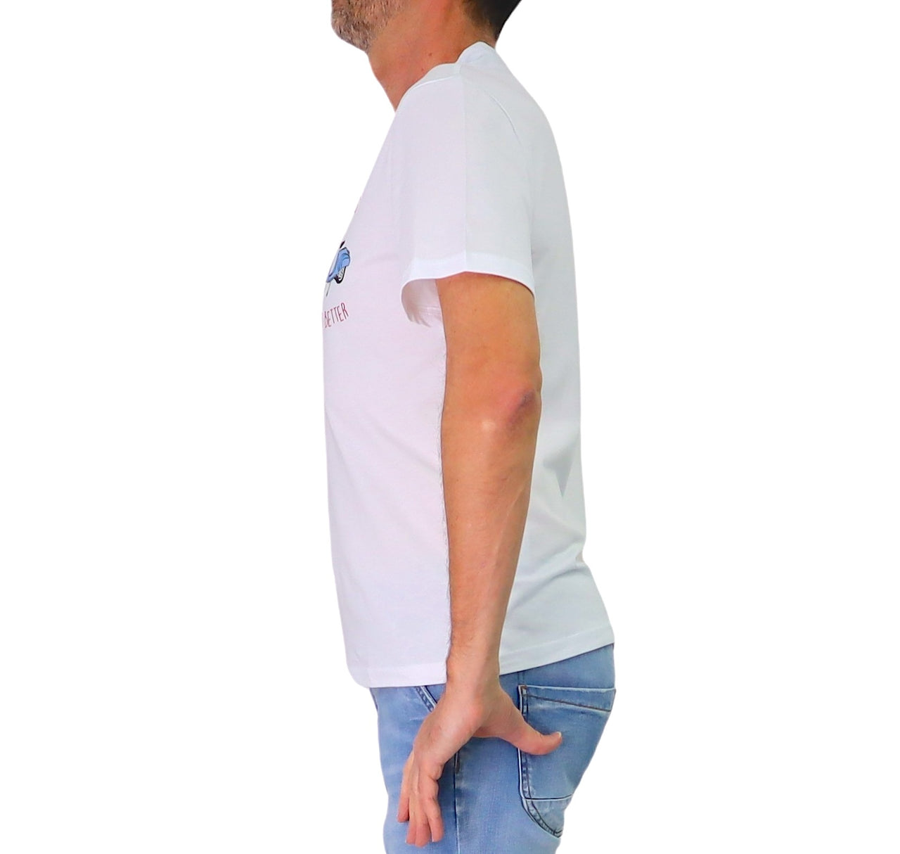 ALLEY DOCKS t-shirt uomo girocollo stampa vespa cotone AU26S12TG VESPA BIANCO estate 2026