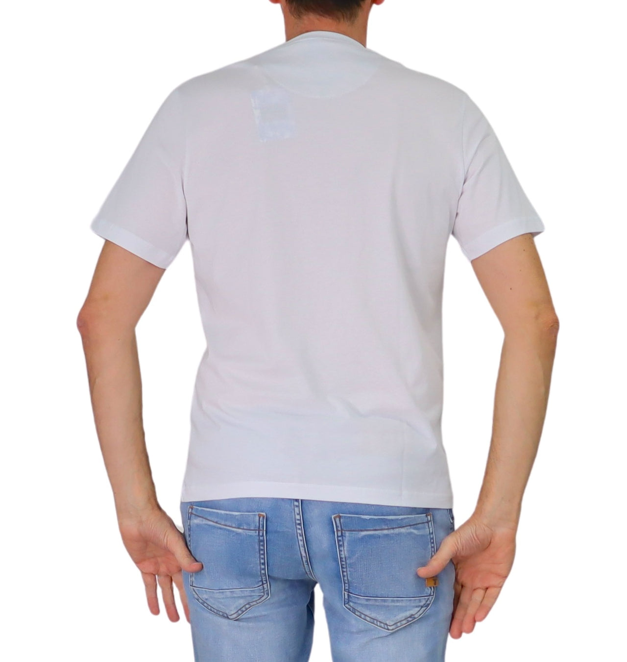 ALLEY DOCKS t-shirt uomo girocollo stampa gin cotone AU26S02TG DRY GIN BIANCO estate 2026
