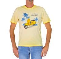 Thumbnail for ALLEY DOCKS t-shirt uomo girocollo stampa vespa cotone AU26S11TG VESPA GOLD GIALLO estate 2026