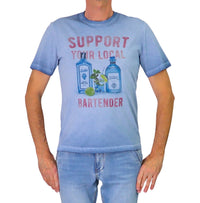 Thumbnail for ALLEY DOCKS t-shirt uomo girocollo stampa gin cotone AU26S02TG DRY GIN BLUETTE estate 2026
