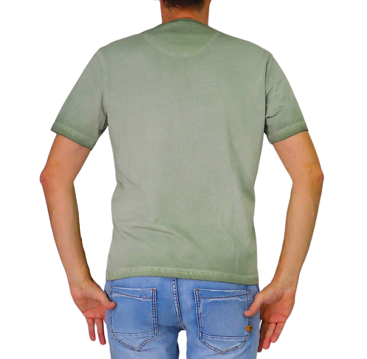 ALLEY DOCKS t-shirt uomo girocollo stampa vespa cotone AU26S15TG BALI BEACH VERDE estate 2026