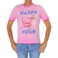 Thumbnail for ALLEY DOCKS t-shirt uomo girocollo stampa cotone AU26S24TG HAPPY HOUR ROSA estate 2026