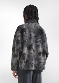 Thumbnail for DEHA giubbotto donna giacca orsetto teddy full zip C32122 10009 GRIGIO NERO inverno 2025