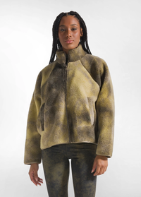 Thumbnail for DEHA giubbotto donna giacca orsetto teddy full zip C32122 48614 VERDE inverno 2025