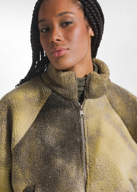 Thumbnail for DEHA giubbotto donna giacca orsetto teddy full zip C32122 48614 VERDE inverno 2025