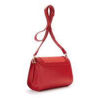 Thumbnail for CAFèNOIR borsa donna postina tracolla raffia ecopelle small C3NQ1037 R007 ROSSO estate 2026