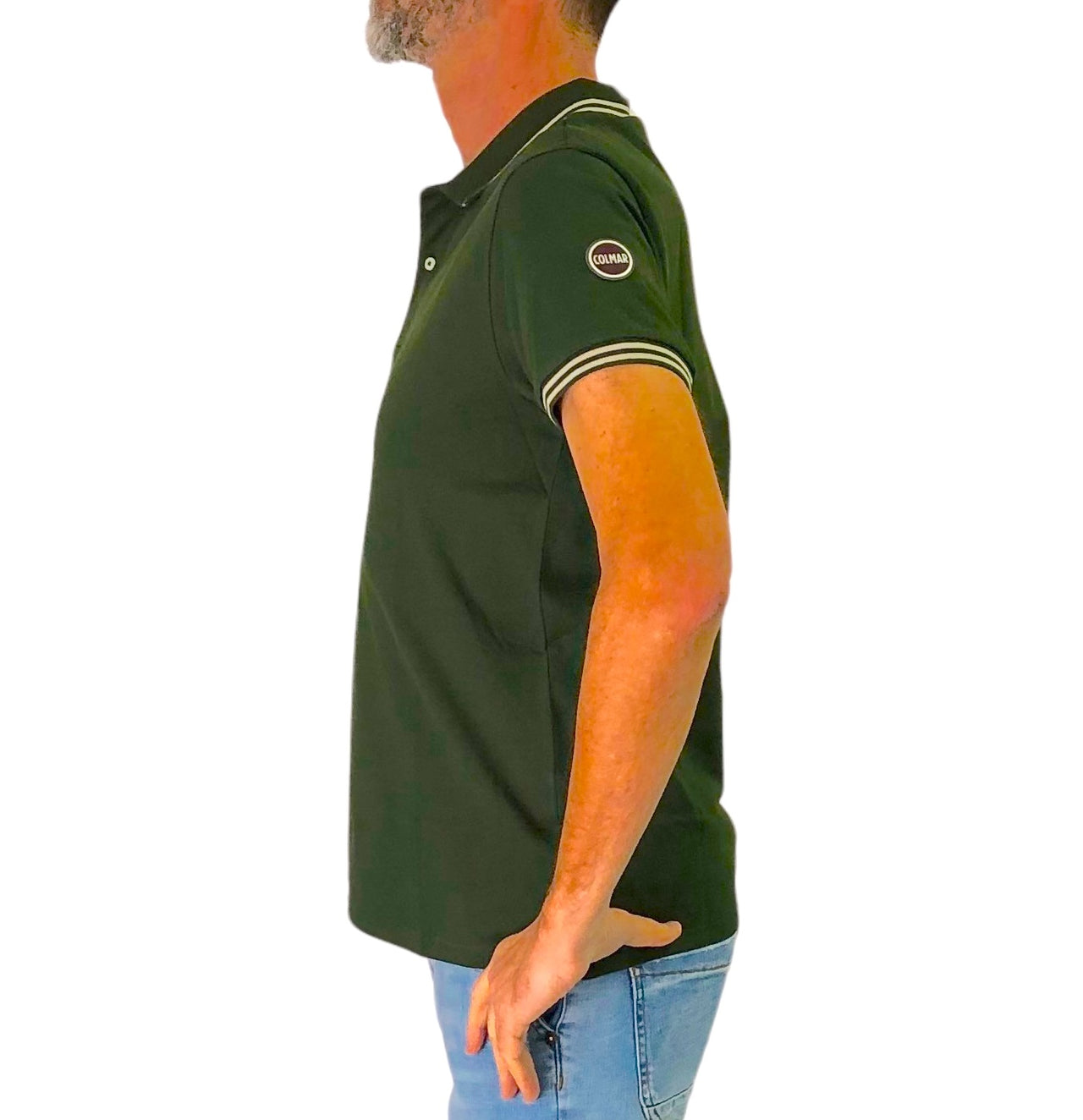 COLMAR polo uomo manica corta cotone 7699 4SH MONDAY 769 VERDE estate 2026